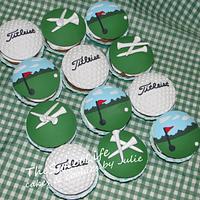 Golf cupcakes