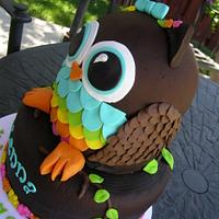 Kenna's Owl Cake