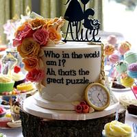 Alice in Wonderland Dessert Table