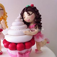 Cupcake Themed Birthday Cake