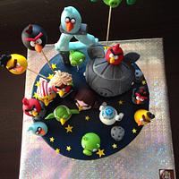 Star Wars Angry Birds cake