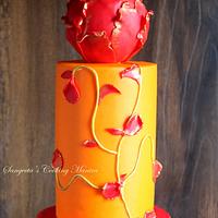 Wedding cake - Bold and beautiful !
