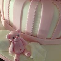 Booties and bows christening cake ...
