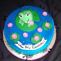 Baby Frog Cake  (its a girl)