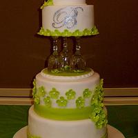 B Wedding Cake