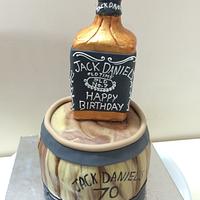 Jack Daniel's Barrel theme cake