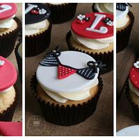 Black, White & Red Cupcakes :)