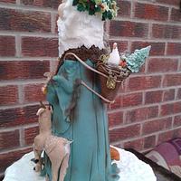 IN THE BLEAK MIDWINTER - MY ENTRY FOR CAKE INTERNATIONAL 2013