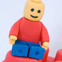 Lucas' Lego Brick Birthday Cake