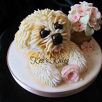 Cute Dog Cake Topper