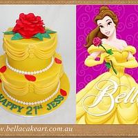 Beauty And The Beast Cake Belle Cake Cake By Bella Cakesdecor