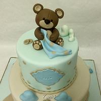 Christening cake - Decorated Cake by Donatella - CakesDecor