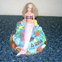 Barbie mermaid cake