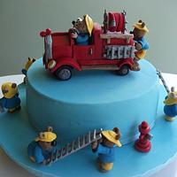 Fire Engine birthday cake