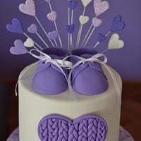 Purple baby cake