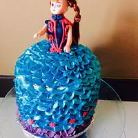 Frozen Princess Anna cake