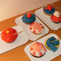 World Knit In Public Day - cupcakes
