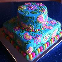 Lilly Pulitzer Inspired cake
