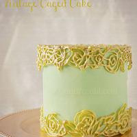 Vintage Caged Cake