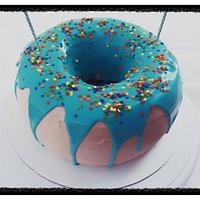 Gluten free donut shaped cake 