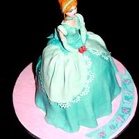 All Edible Cinderella Doll Cake