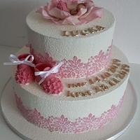 Christening cake Christening cake