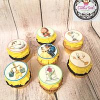 beauty and the beast cupcakes