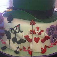 Alice In Wonderland Baby Shower Cake