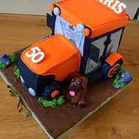 Tractor 50th Birthday cake 