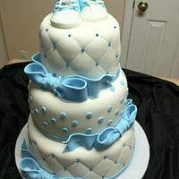 Cake and cupcakes for baby shower
