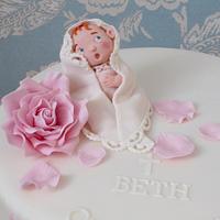 Baby Beth's Christening Cake