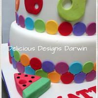 hungry caterpillar cake