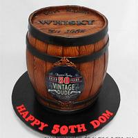 Whisky Barrel Cake