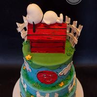 The Peanuts Movie cake