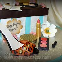 Couture Shoe Box Cake