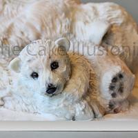 Polar Bear Mum and Cub cake