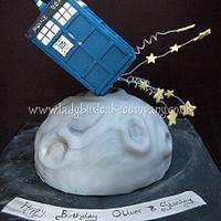 Dr Who Tardis birthday cake