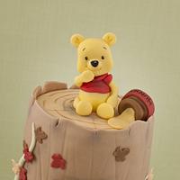 Winnie the Pooh Christening Cake