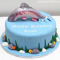 Rainbow fish cake