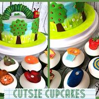 Hungry Caterpillar Cake & Cupcakes