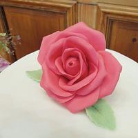 Country Rose Wedding Cake