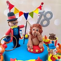 18th Birthday Circus cake