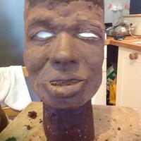 Paul Pogba chocolate cake head