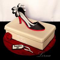Shoe box cake..