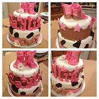 Cowgirl birthday cake