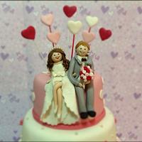 3tiered Wedding cake