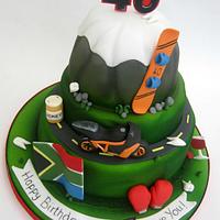 Fun 40th Birthday Cake