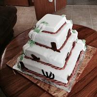 Camo wedding cake 