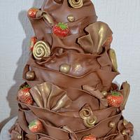 A few chocolate wrap cakes