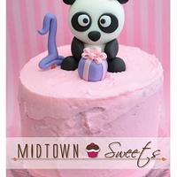 1st Birthday Panda Cupcakes and Smash Cake